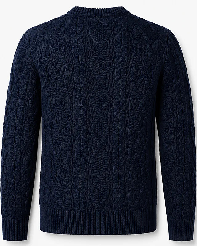 Heavyweight Aran sweater, Off-white