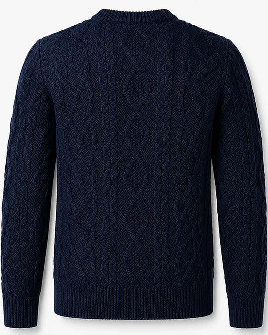 Heavyweight Aran sweater, Off-white