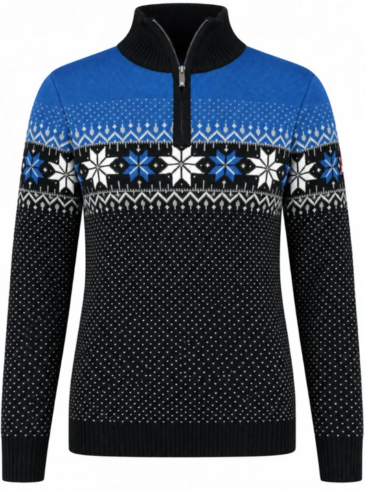 Nordic Tröja Merino, blå & svart