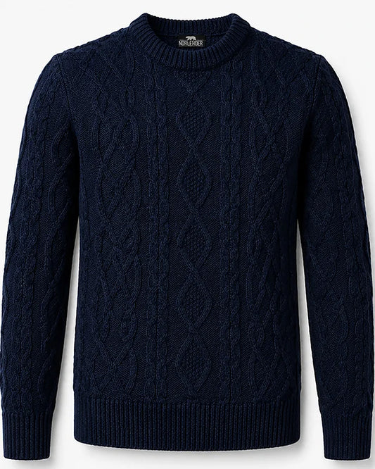Heavyweight Aran sweater, Off-white 