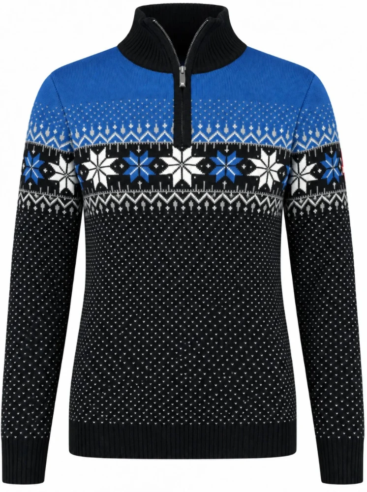 Nordic Tröja Merino, blå & svart