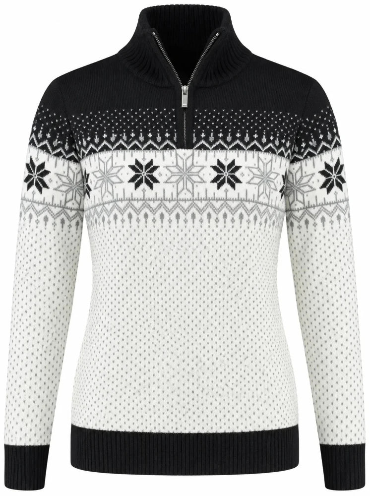 Nordic Tröja Merino, svart & vit