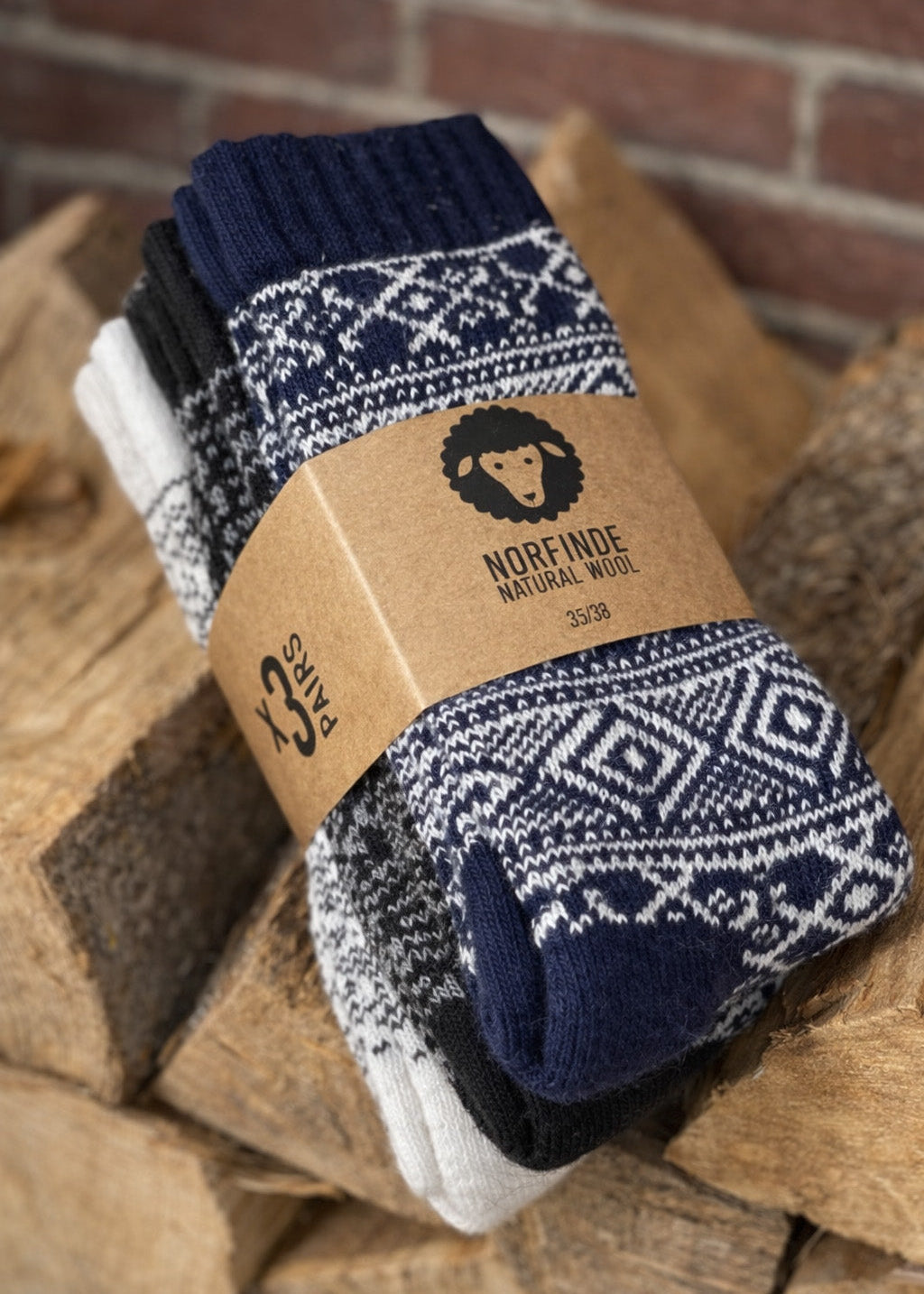 Wirvelvind Ullstrumpor 3-pack – Värmande Klassiker i Norsk Stil