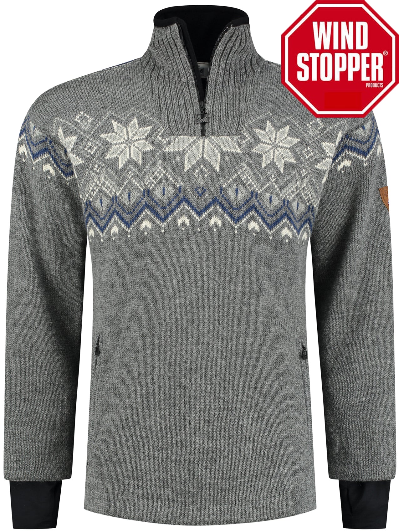 Wirvelvind Fongen Weatherproof men's sweater, Grey