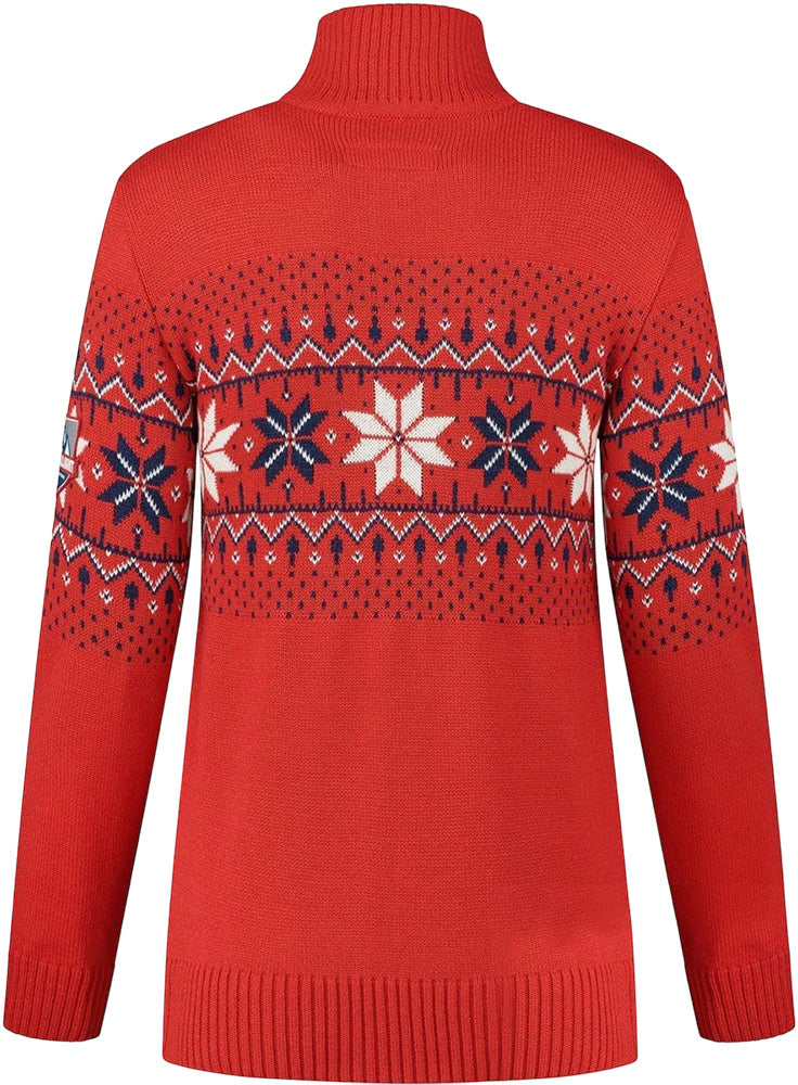 Wirvelvind Nordic Damtröja Fargerik, Röd