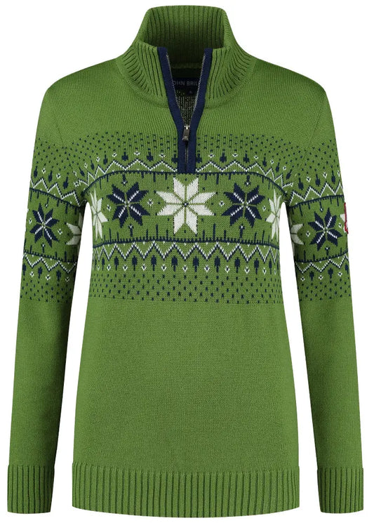 Wirvelvind Nordic Damtröja Fargerik, Skogsgrön