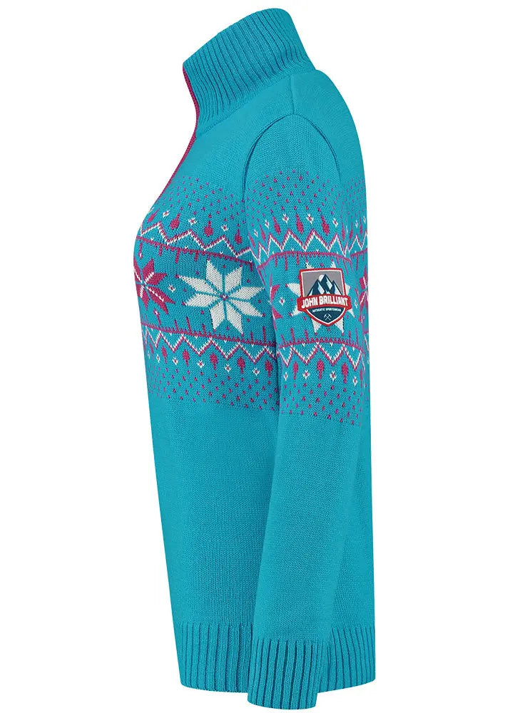 Wirvelvind Nordic Damtröja Ärtrik, Aqua