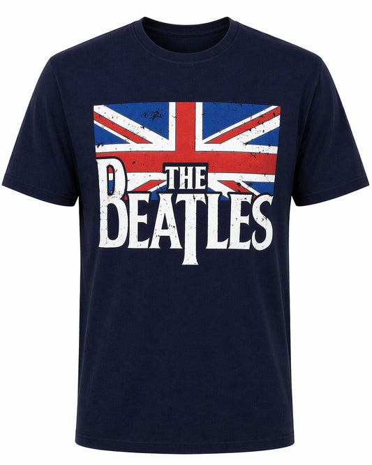 Wirvelvind T-shirt Beatles "Vintage Flag" blå