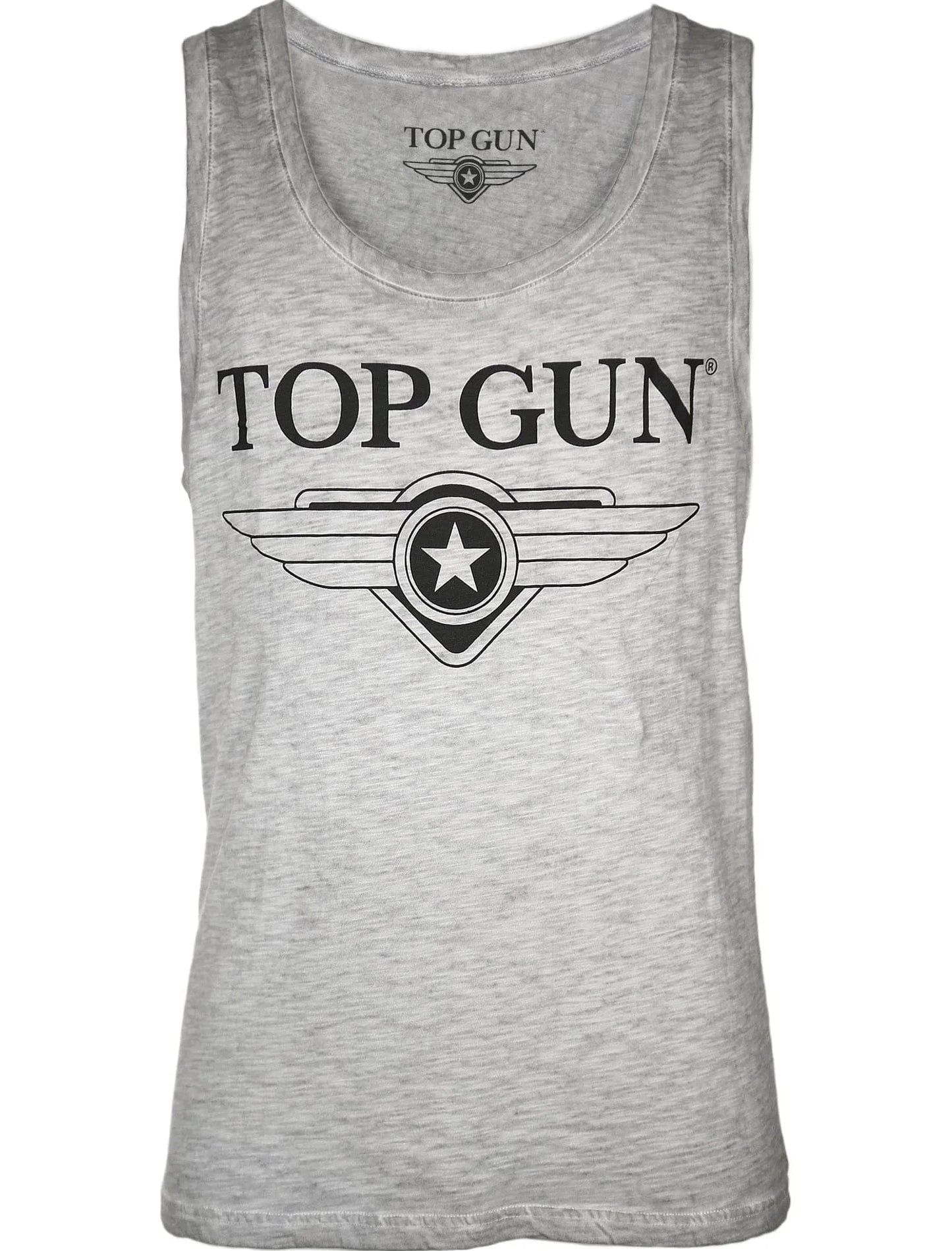 Wirvelvind "Truck" Ärmlös t-shirt, Grå fläckig