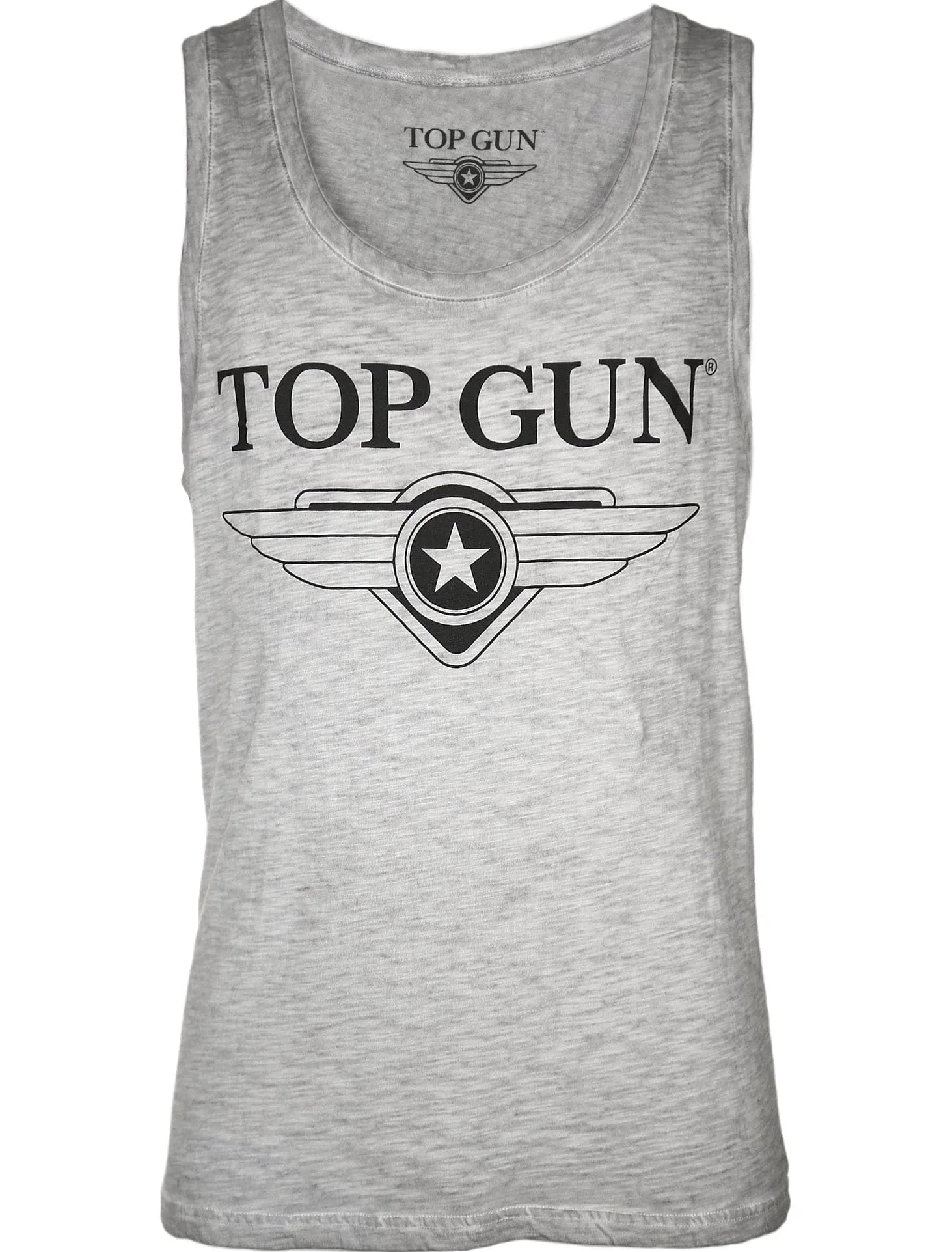 Wirvelvind "Truck" Ärmlös t-shirt, Grå fläckig